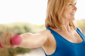  Lady Training mit Gewichten