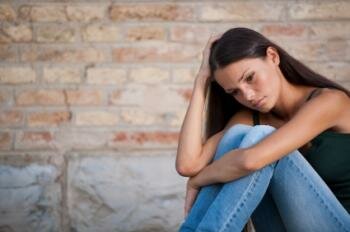  depressiv Dame