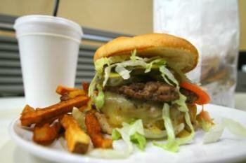  Burger und Fischrogen